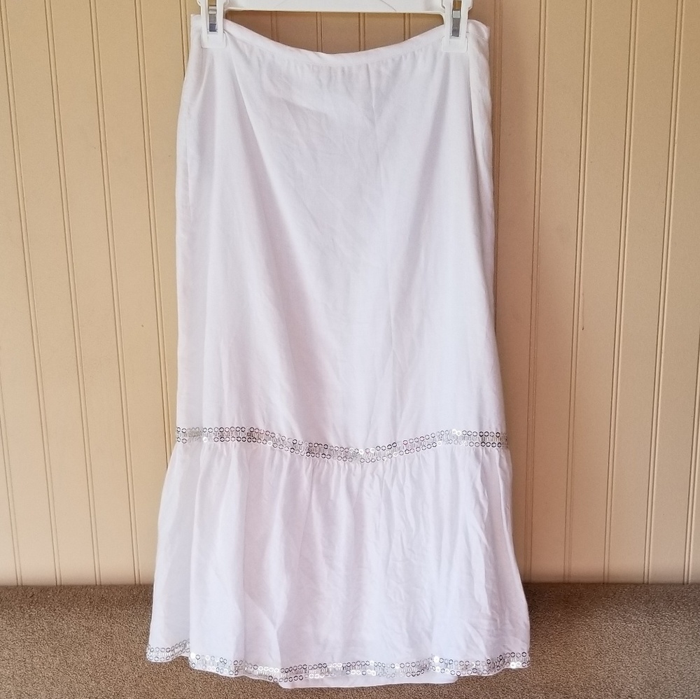 Ann Taylor Loft linen skirt size 2 petite b